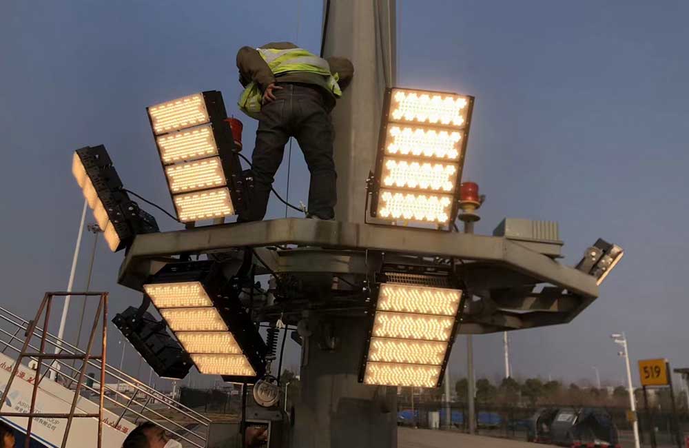 Modular LED Flood Lights for Airport