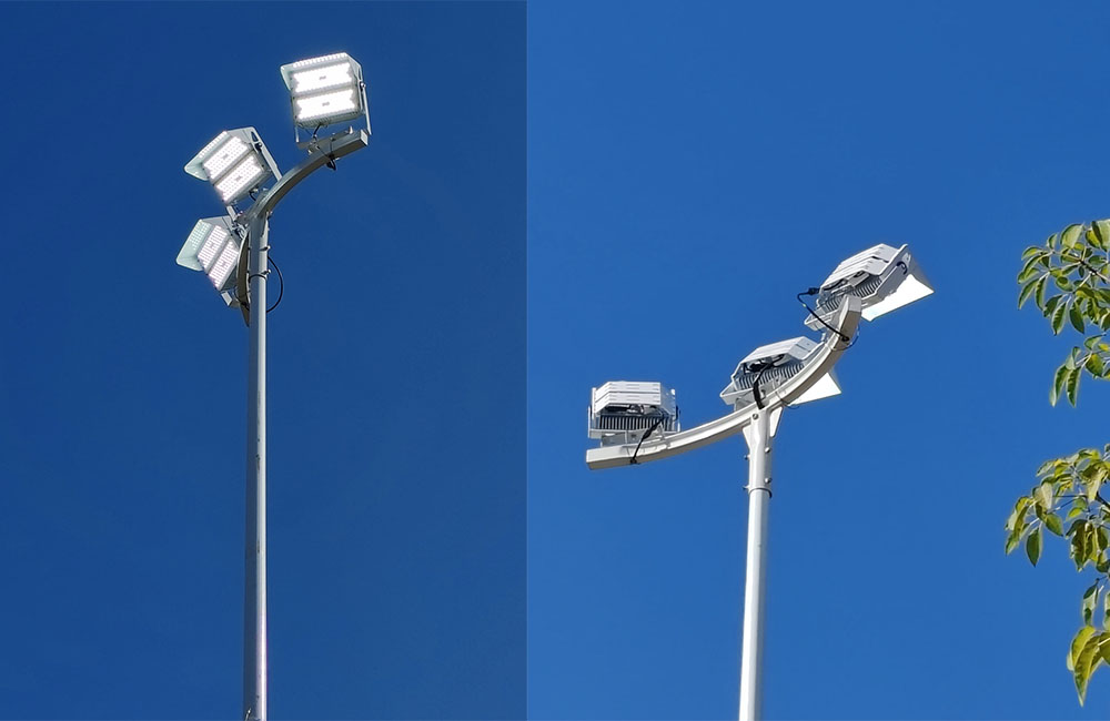 300W GAEA-F LED high mast lights installed