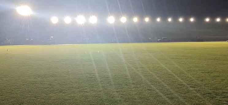 GAEA-B LED LED High Mast Lights installed in Soccer Field